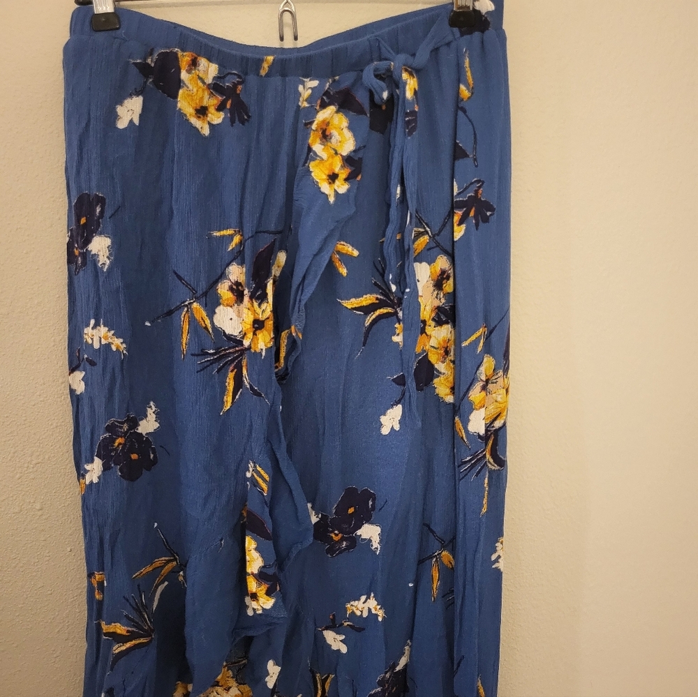 Filly Flair Navy Floral Wrap Skirt